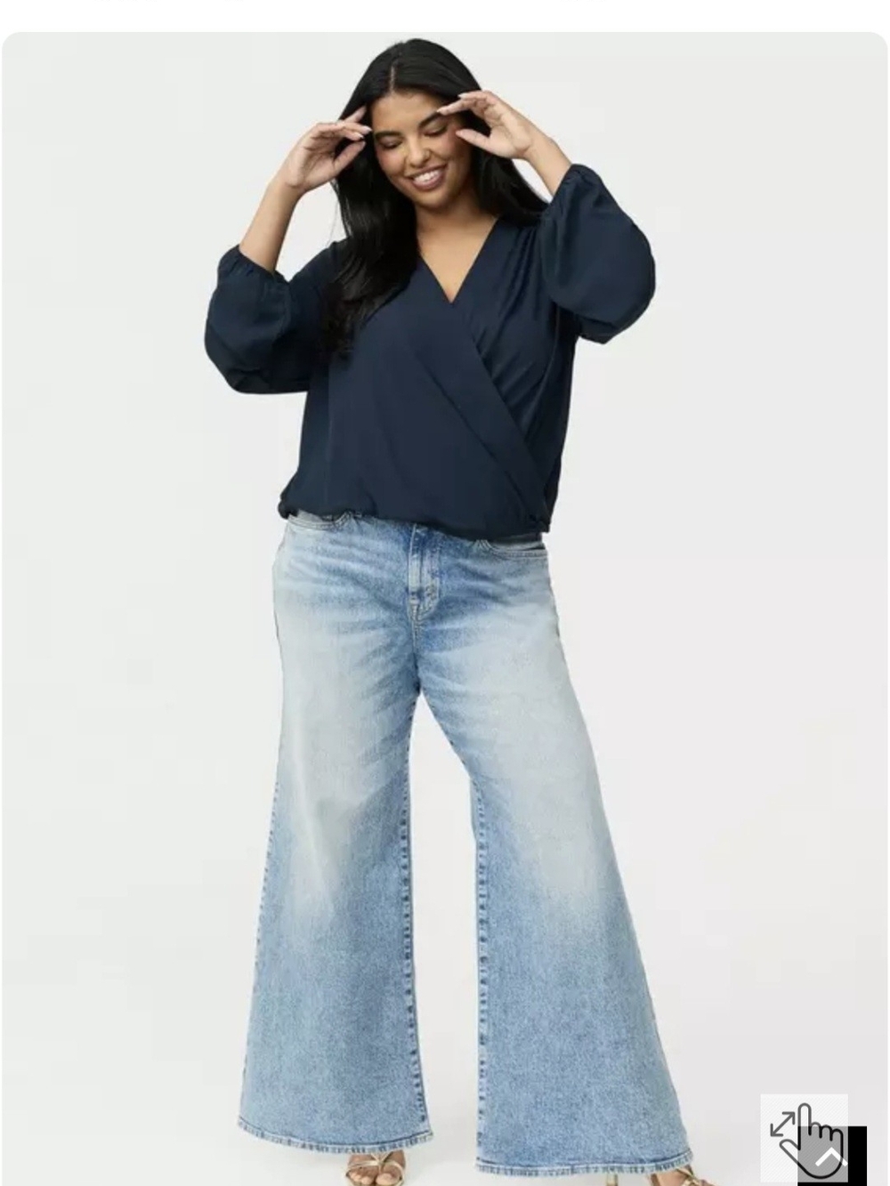 Torrid Baggy High-Rise Wide Leg Jean Size 16R